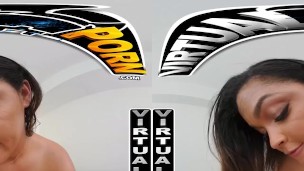 VIRTUAL PORN – Tony Rubino Convinces Ashlyn Peaks Not To Go In The Beach And Just Stay Home & Fuck